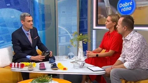 Dr. Martin Holinka, M.D., Ph.D. guest on the "Dobré ráno" show