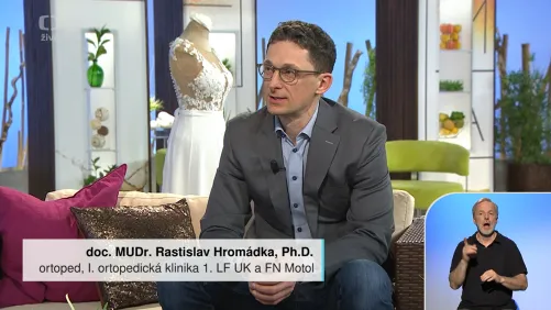Assoc. Prof. Rastislav Hromádka, M.D., Ph.D., on the program Sama doma